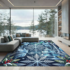 Winter Fairy Chandelier Snowflake Ice Palace Rug