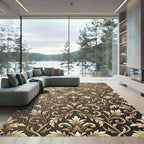 Elaborate Acanthus Leaf Scrollwork Rug