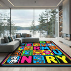 Rainbow Alphabet Friends Collection Rug