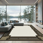 Geometric Block Deco Border Rug