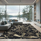 Moving Fan Blade Composition Rug