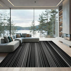 Monochromatic Vertical Stripe Rug
