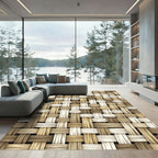 Earthy Tone Woven Texture Rug