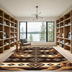 Southwestern Earth Tone Canyon Diamond Rug