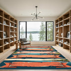 Coastal Harbor Layered Ribbon Landscape Rug