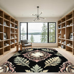 Gothic Ornate Frame and Foliage Rug