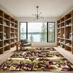 Vineyard Harvest Scene With Grapes Rug