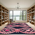 Pink Ribbon Heart Gala Rug
