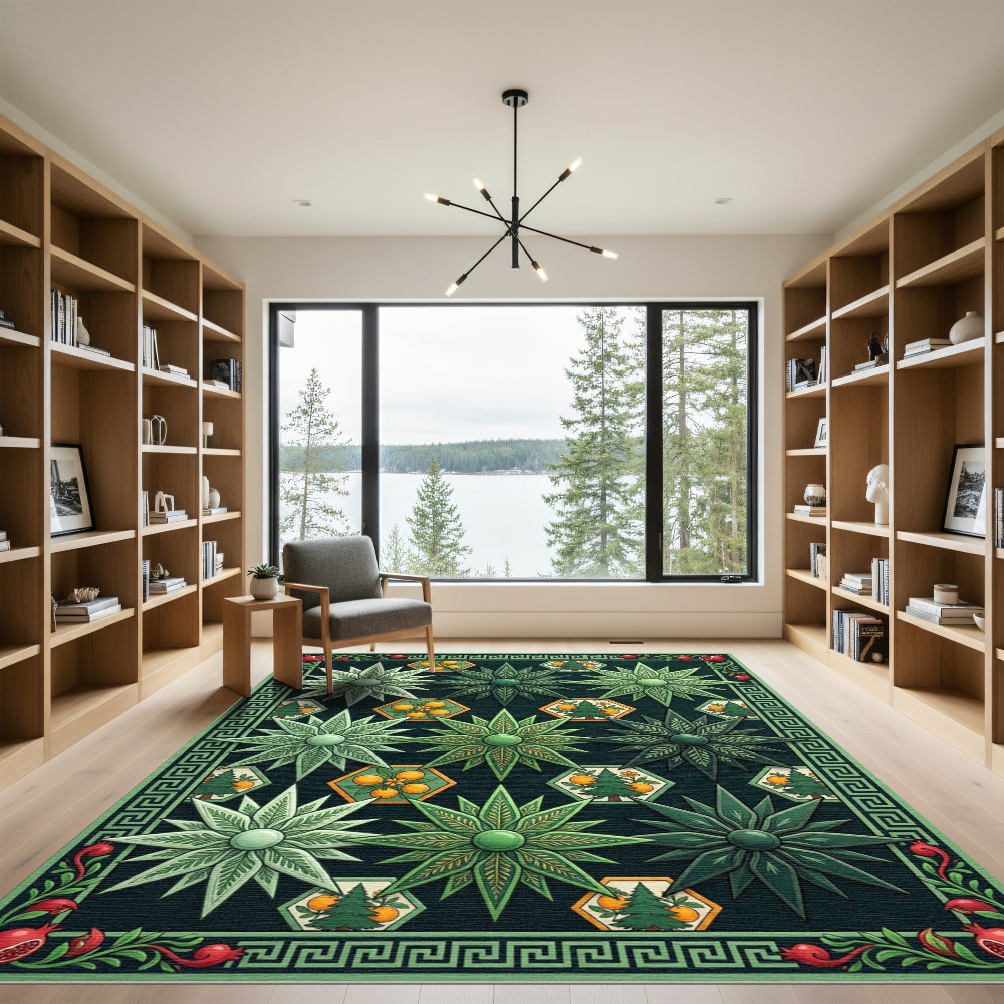 Emerald Botanical Garden Medallion Rug