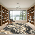 Agate Swirl Earthy Tone Rug