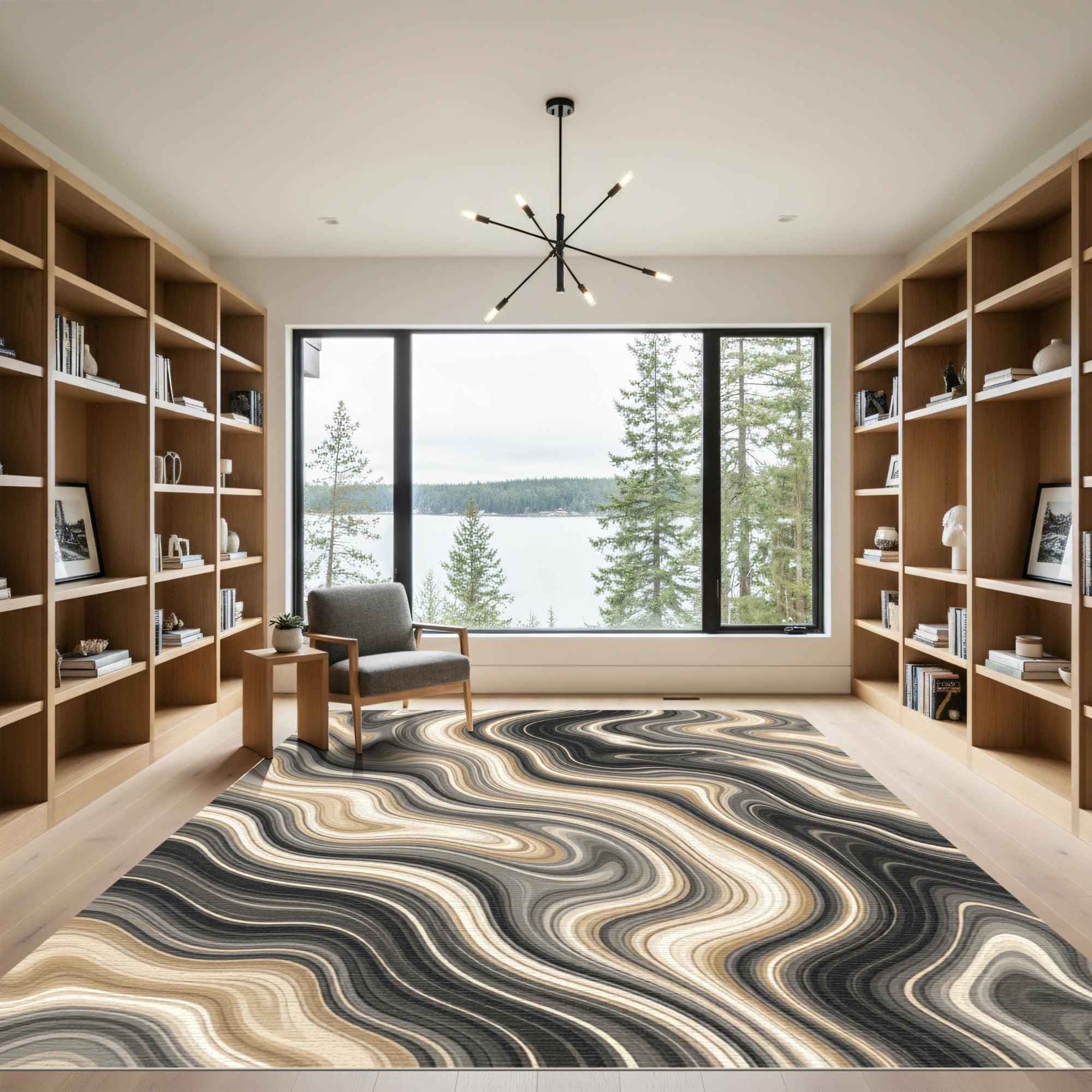Agate Swirl Earthy Tone Rug