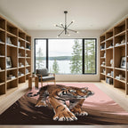 Bold Tiger Stripes Abstract Background Rug