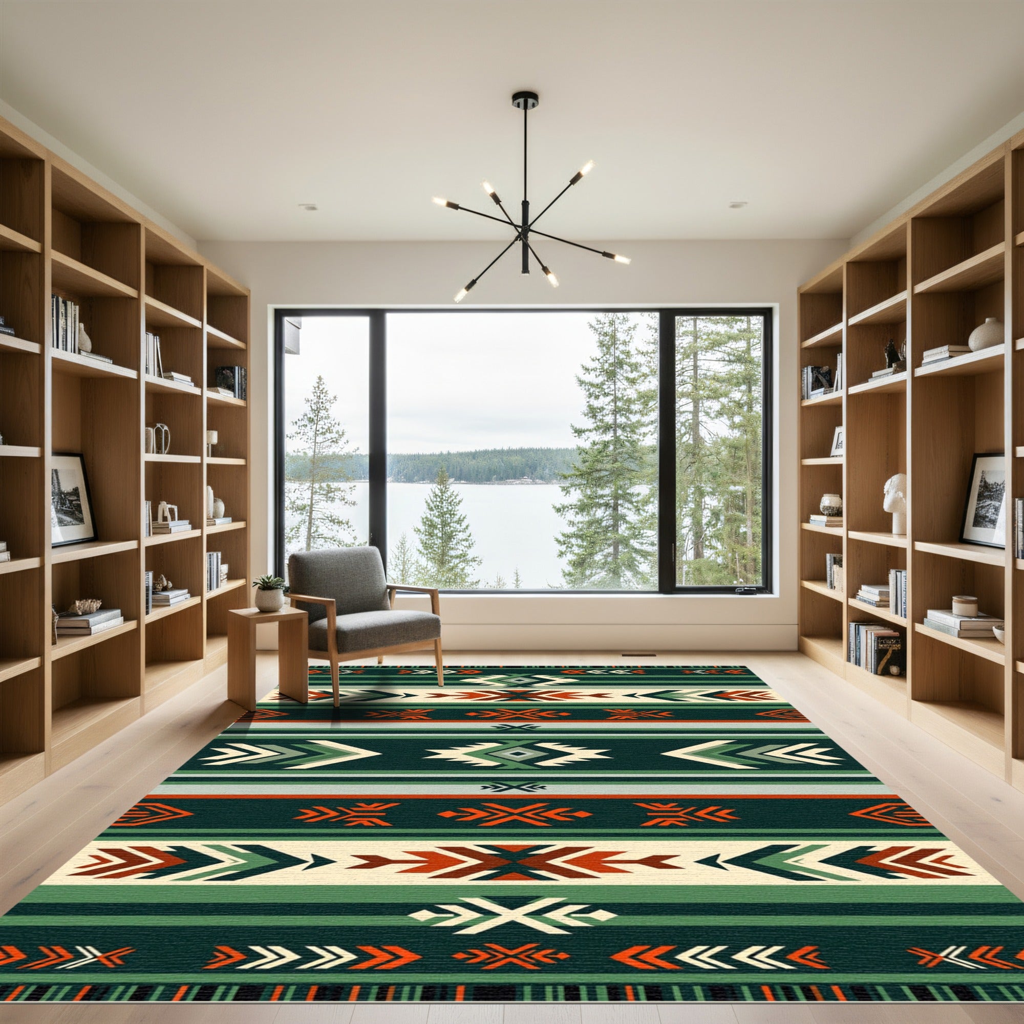 Southwestern Geometric Stripe Rug