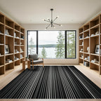 Monochromatic Vertical Stripe Rug