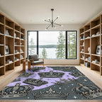 Royal Silver Crown Celestial Night Rug