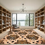 Leopard Spots And Faces Rug