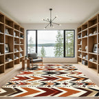 Earthy Tribal Arrow Chevron Rug