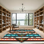 Bold Eagle Tribal Stripe Rug