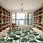 Emerald Heart Leaf Vine Rug