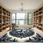 Majestic Mountain Wildlife Alpine Scenery Rug