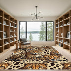 Golden Cheetah Spots Wild Fauna Rug