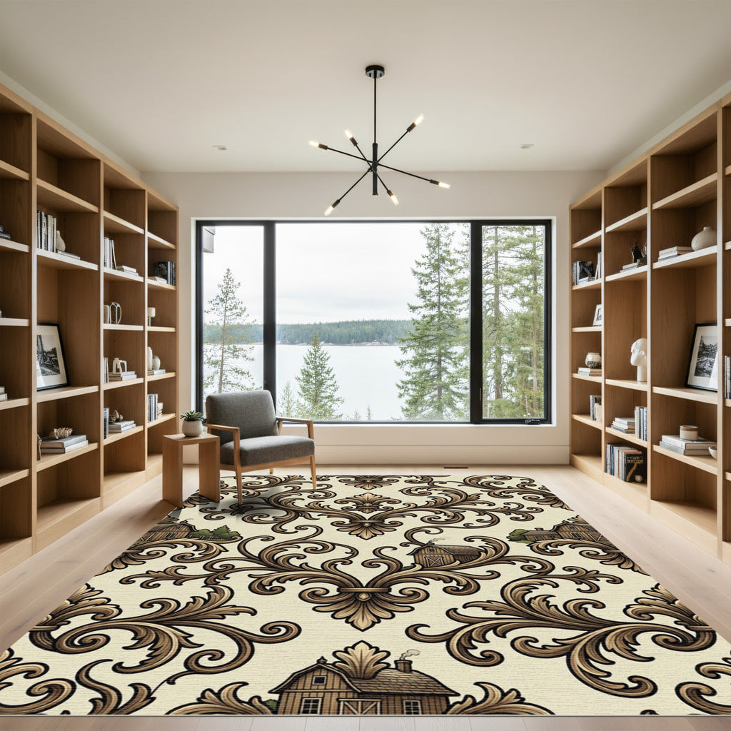 Brown Country Manor Accents Rug