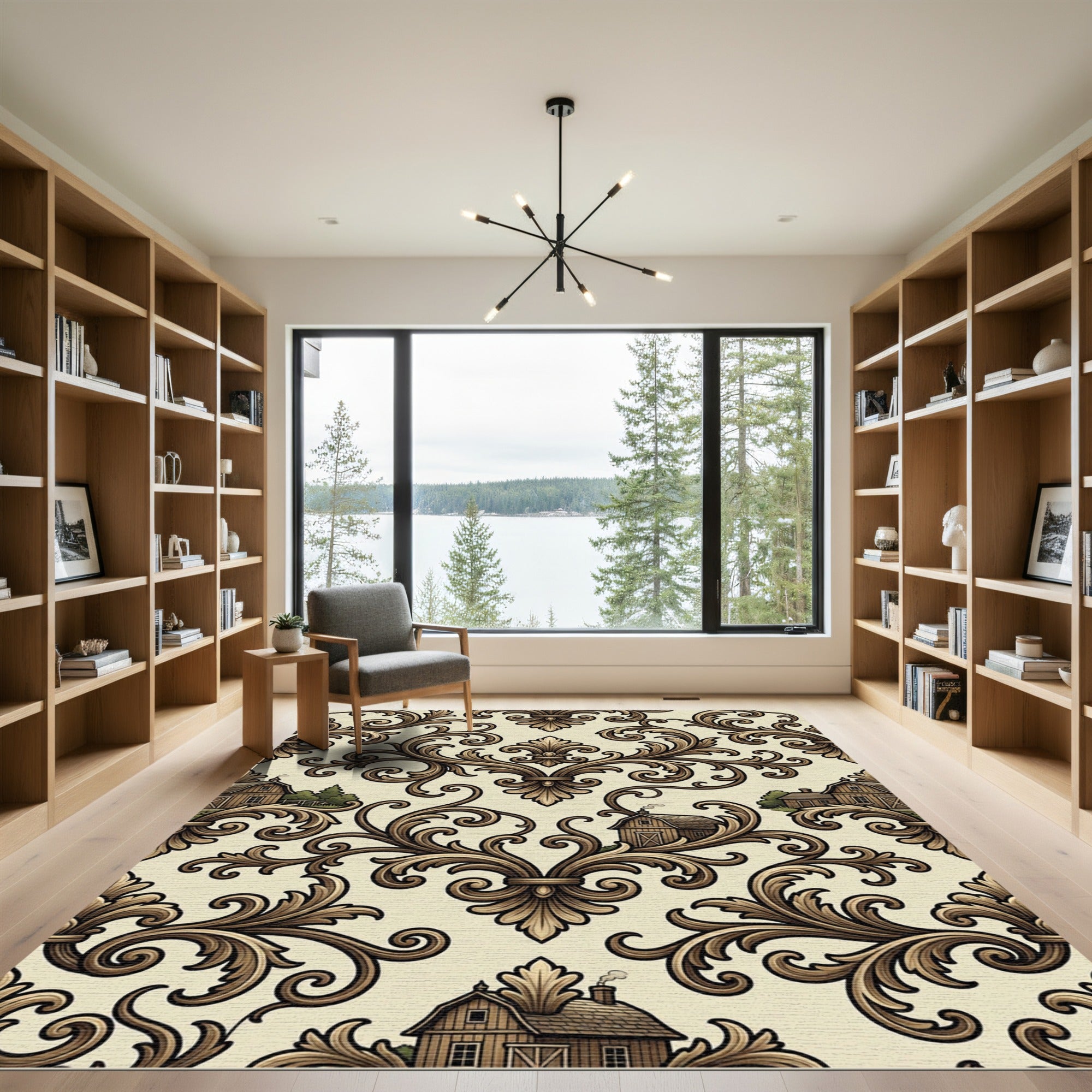 Brown Country Manor Accents Rug