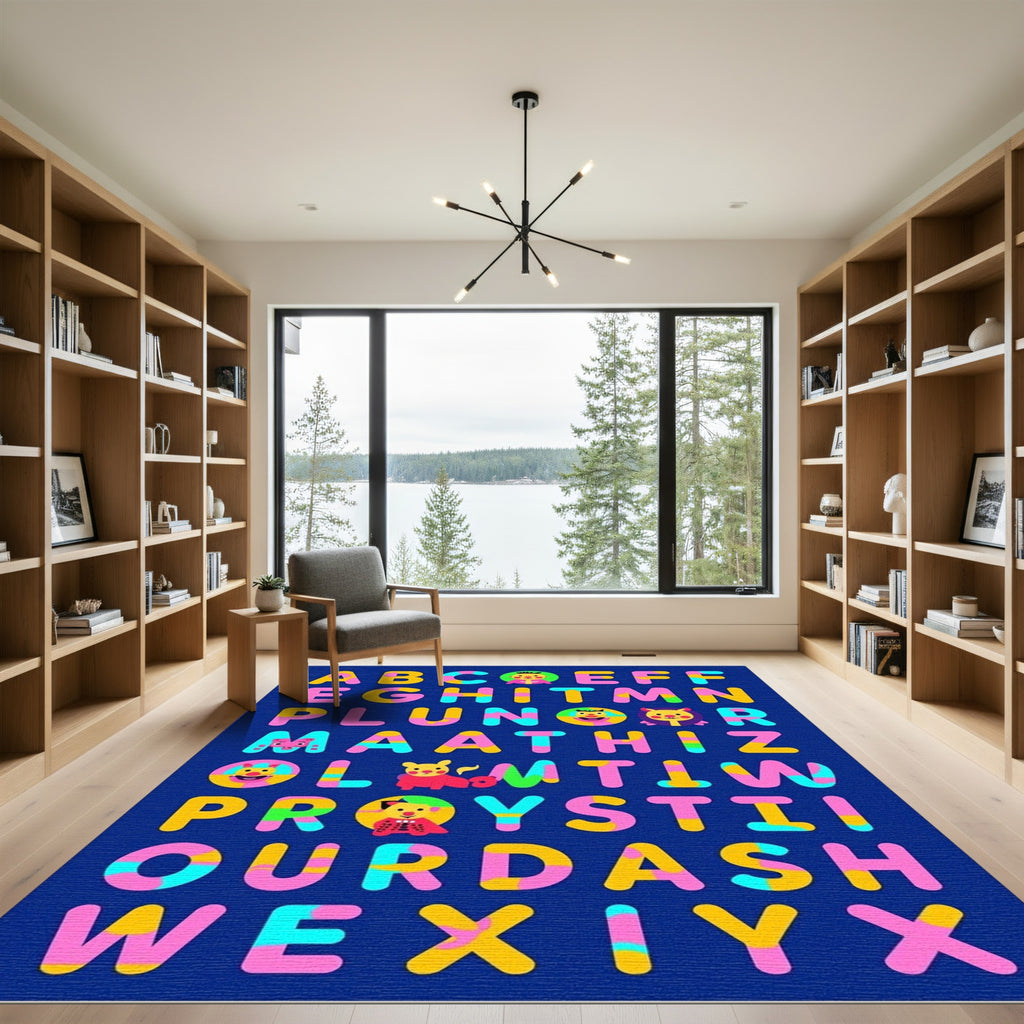 Alphabet Animals Comic Fun Rug