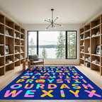 Alphabet Animals Comic Fun Rug