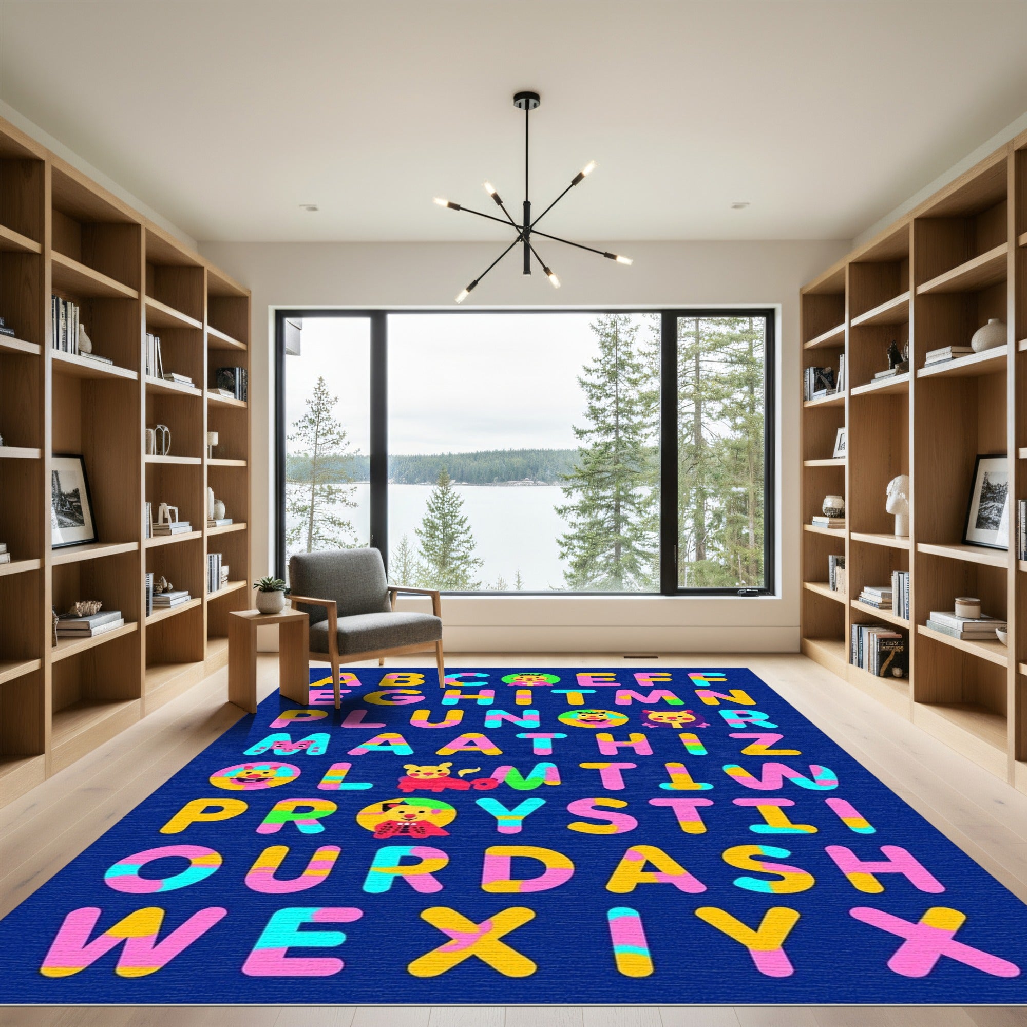 Alphabet Animals Comic Fun Rug