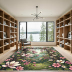 Pink Magnolia Garden Arch Rug