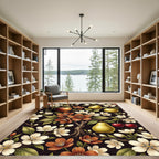 Orchard Apple Pear Cherry Bloom Rug