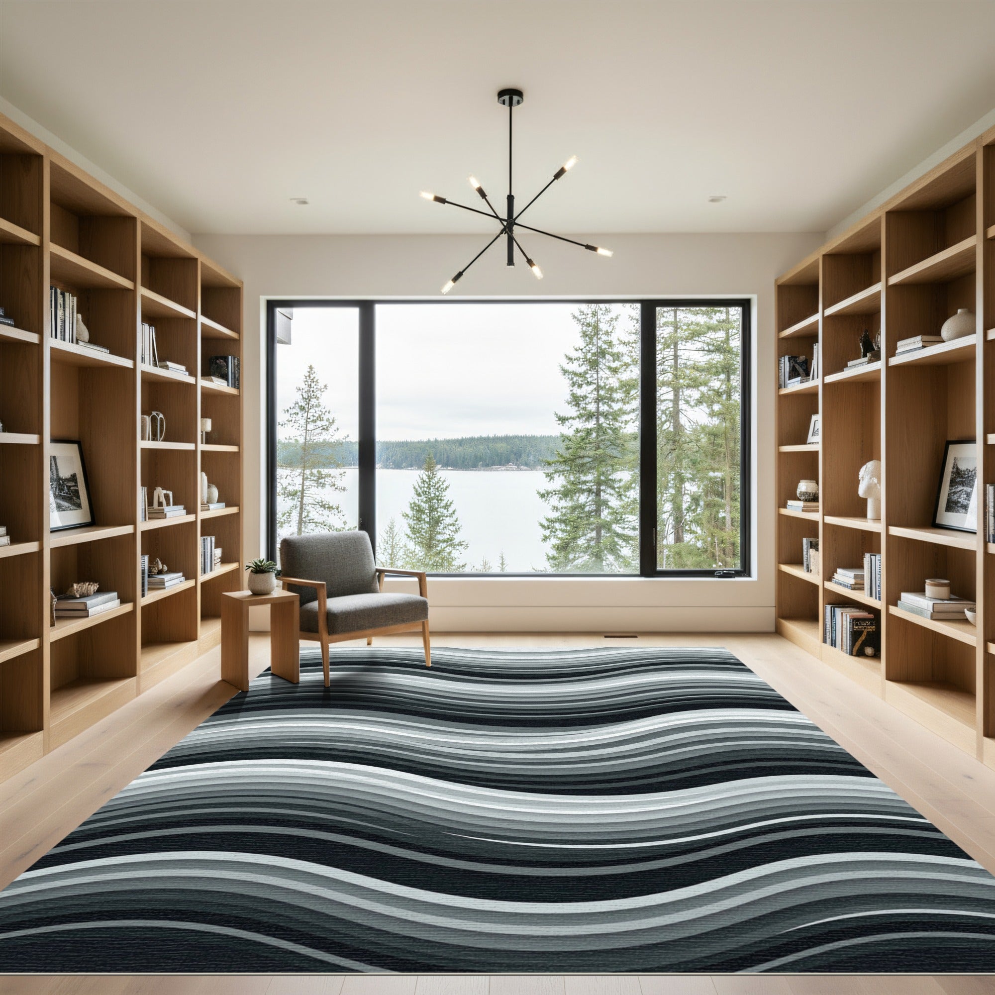 Monochromatic Layered Wave Rug
