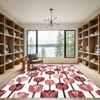 Vintage Rose Tulip Floral Repeat Rug