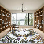 Olive Branch Wheat Wreath Harvest Rug