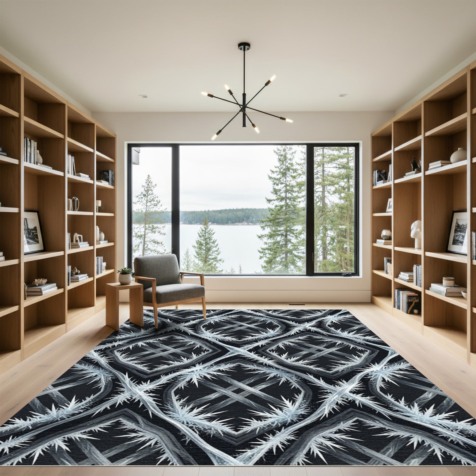 Monochromatic Spiked Geometric Lattice Rug