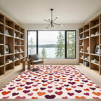 Crimson Heart Medley Scatter Rug