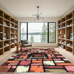 Earthy Brick Archway Terrace Rug