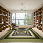 Olive Earth Tone Infinite Archway Corridor Rug