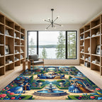 Grand Floral Court Garden Romance Rug