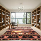 Southwest Sunset Tribal Geometric Rug