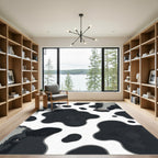 Cow Spot Black And White Charm Rug