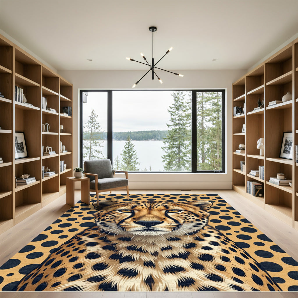 Bold Cheetah Spot Jungle Rug