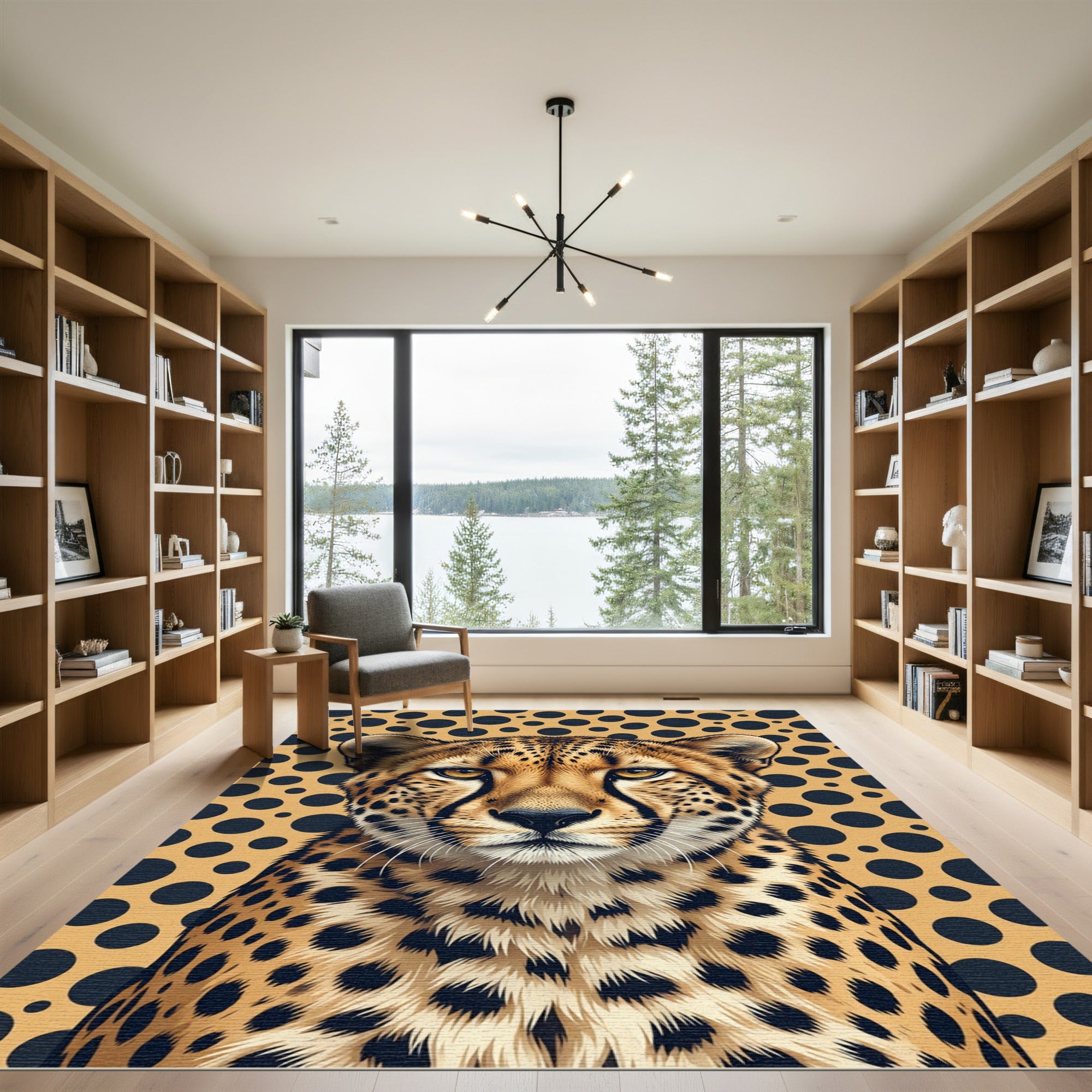 Bold Cheetah Spot Jungle Rug