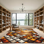 Golden Desert Sun Scale Rug