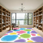 Playful Blobs Pastel Colors Rug