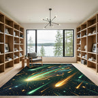 Cosmic Interstellar Streaming Meteor Glow Rug