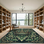 Emerald Crown Regal Acanthus Scroll Rug