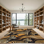 Safari Zebra and Leopard Animal Impression Rug