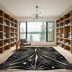 Retro Atomic Starburst Space Rug